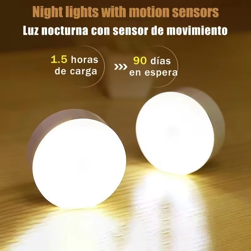 Light Switch - مصباح ليلي LED قابل لإعادة الشحن
