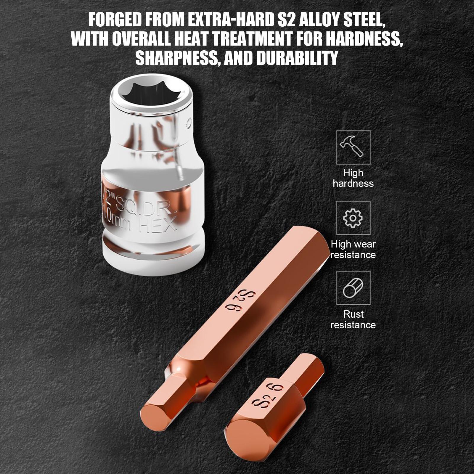 Drill Bits - مجموعة رؤوس مثقاب مغناطيسية شديدة التحمل،