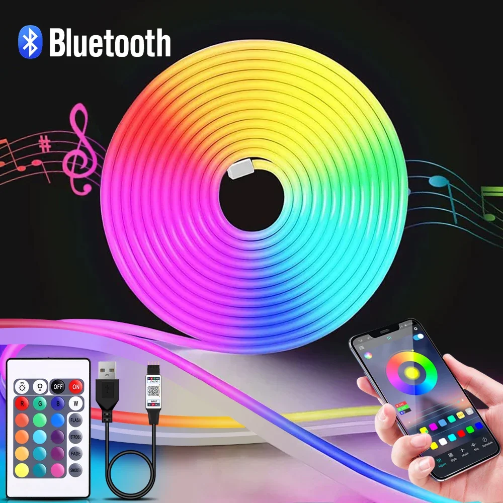 Led Strip Lights - 1-5 متر RGB LED شريط ضوء