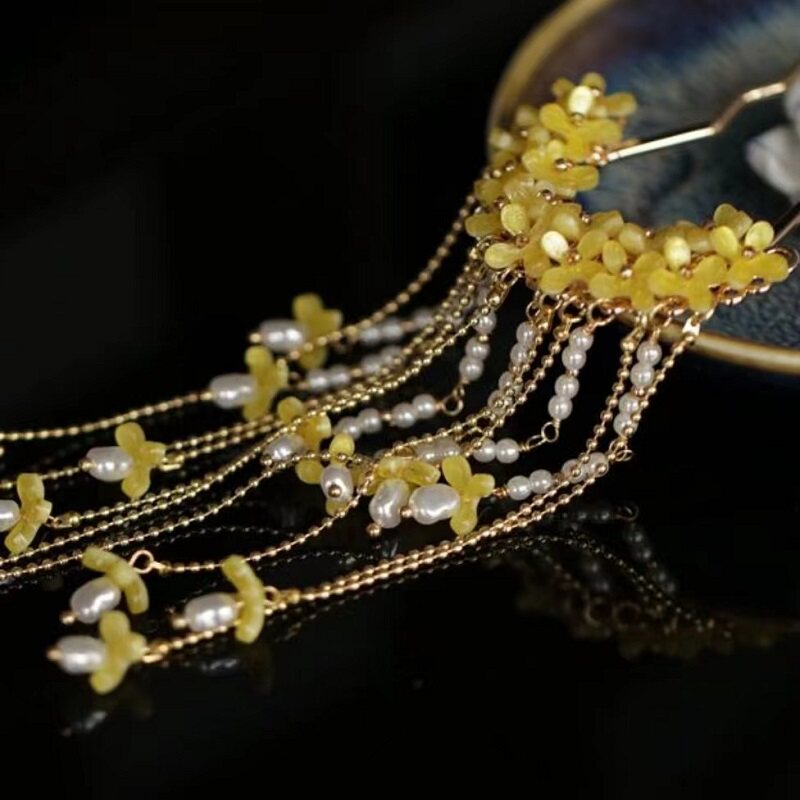 دبوس شعر بنمط عتيق مزين بزهور  - مراجعة Curtain Rods وسعره