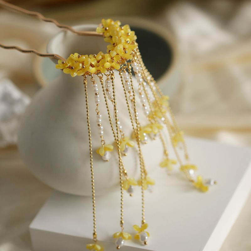 دبوس شعر بنمط عتيق مزين بزهور  - مراجعة Curtain Rods وسعره