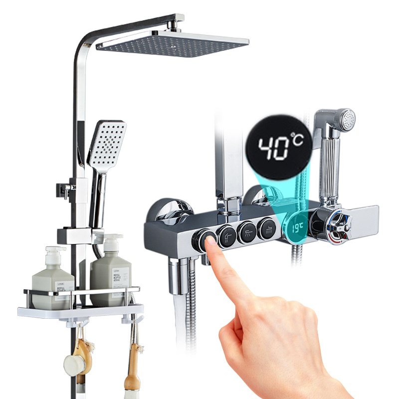 الفاخرة الفضة Led شاشة ديجيتال - مراجعة Faucet وسعره