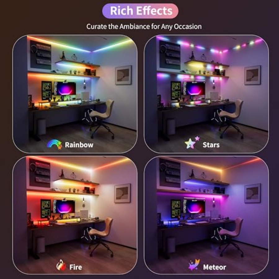 شريط إضاءة LED ذكي بتقنية RGB  - مراجعة Led Strip Lights وسعره