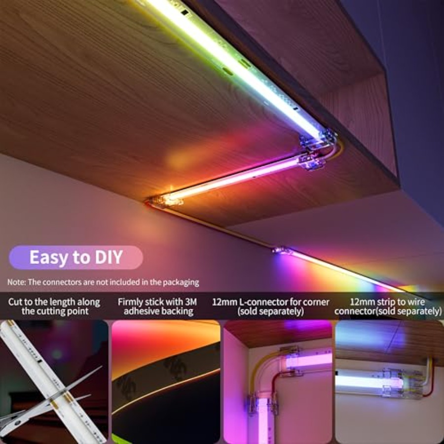 شريط إضاءة LED ذكي بتقنية RGB  - مراجعة Led Strip Lights وسعره