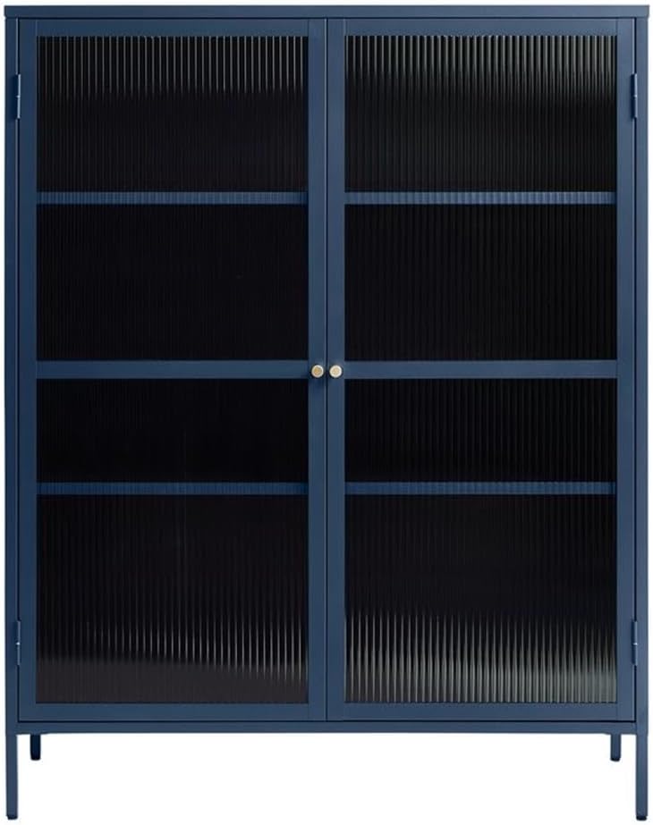 # خزانة عرض فولاذية عصرية بباب - مراجعة Cabinet Hinges وسعره
