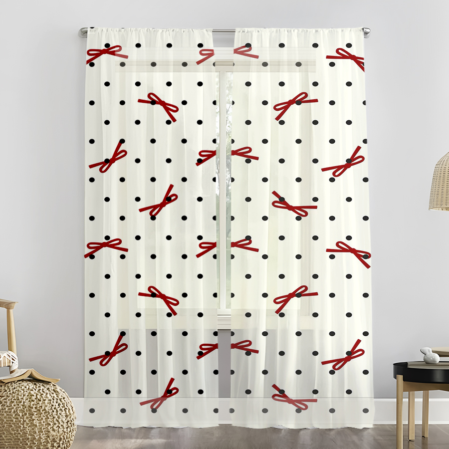 قطعتان من ستائر عيد الميلاد، ب - مراجعة Curtain Rods وسعره