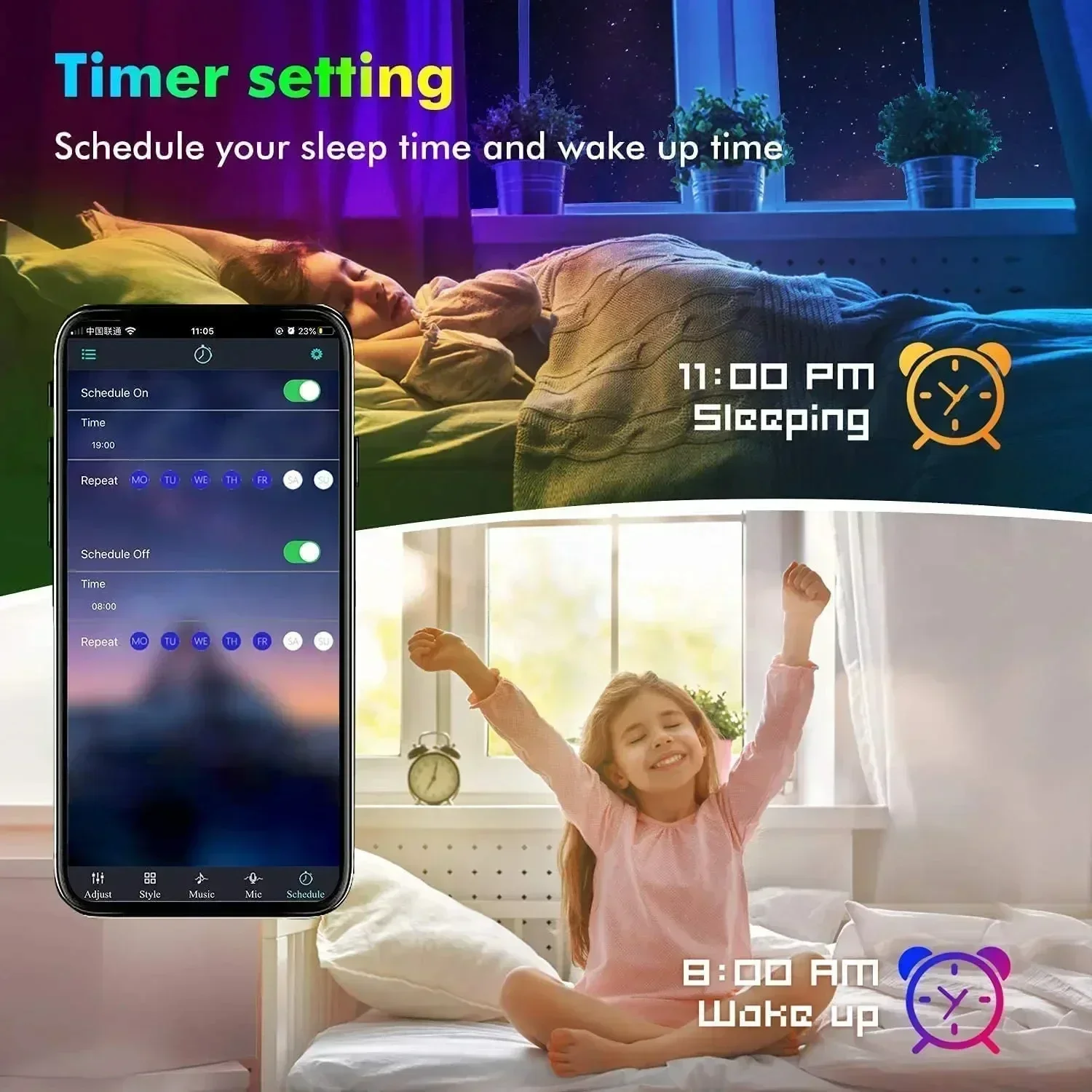 الذكية RGB LED الألعاب شرائط م - مراجعة Led Strip Lights وسعره