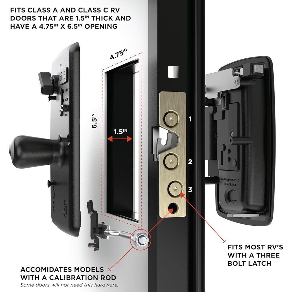 قفل باب أطلس للمركبات الترفيهي - مراجعة Door Lock وسعره