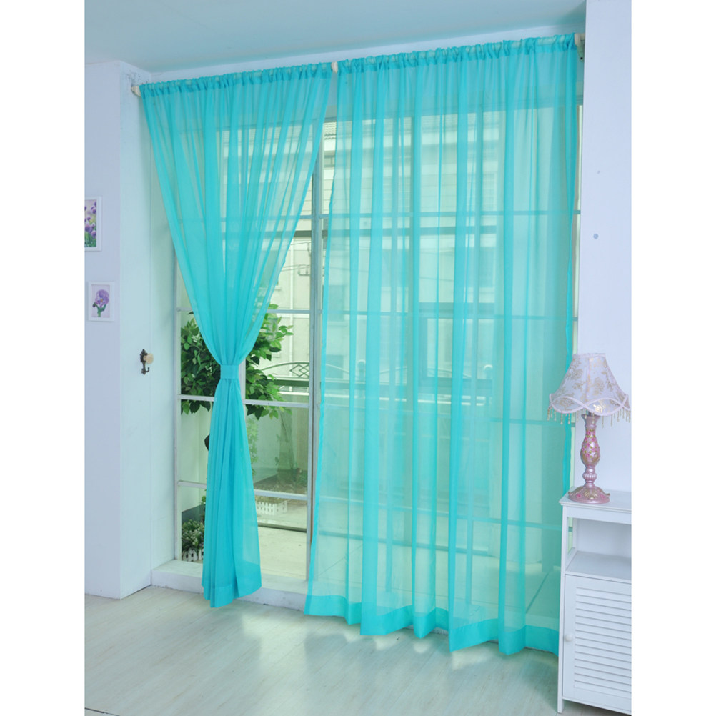 ستائر شفافة من الفوال للنوافذ، - مراجعة Curtain Rods وسعره
