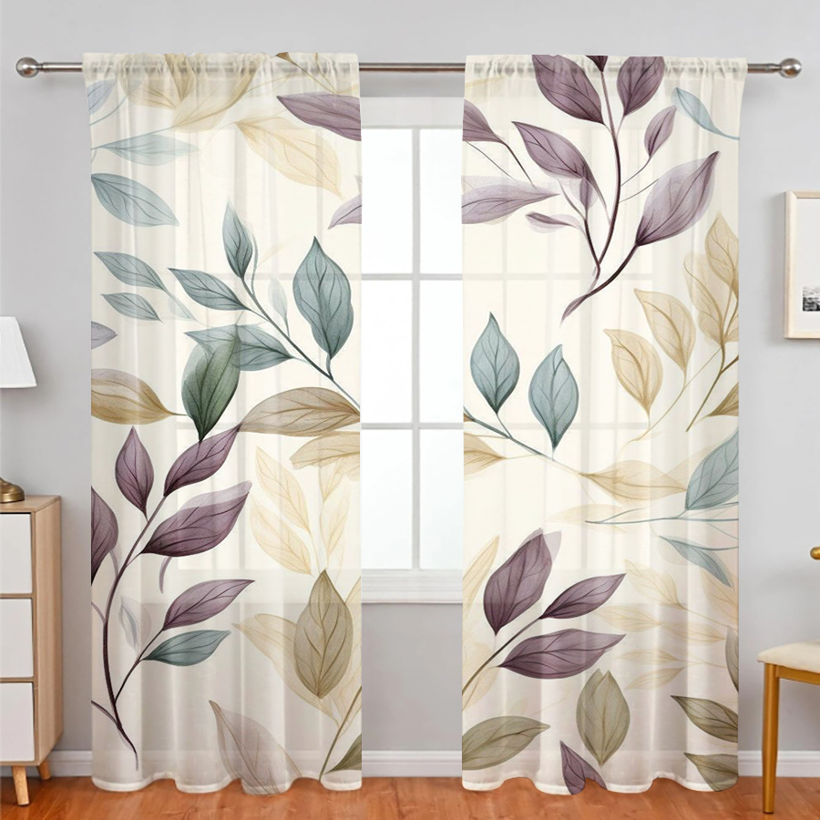 قطعتان من الستائر الشفافة، بتص - مراجعة Curtain Rods وسعره
