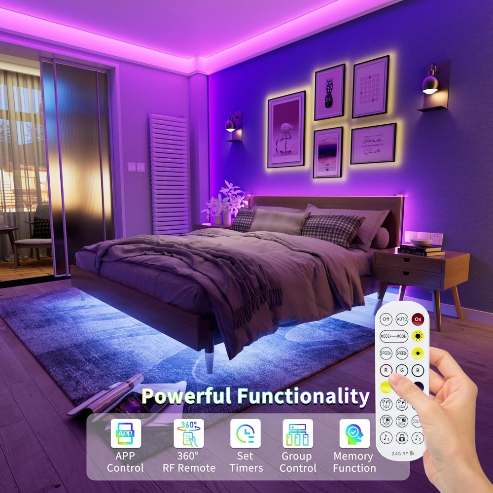 شريط إضاءة LED RGB بتقنية COB  - مراجعة Led Strip Lights وسعره