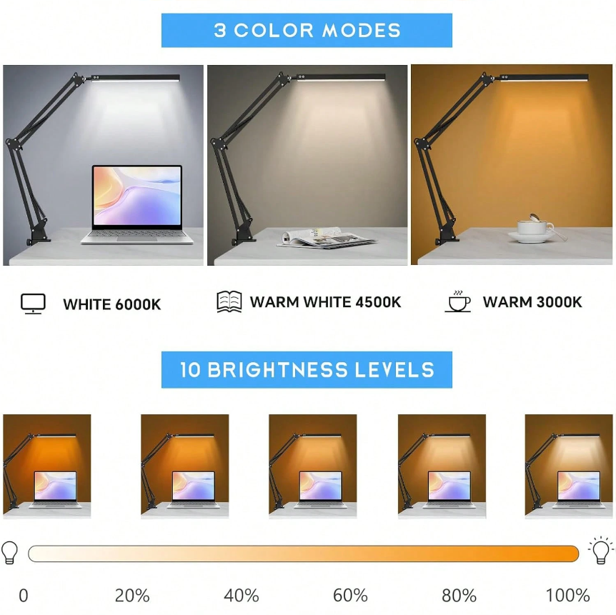 مصباح مكتب LED للمنزل والقراءة - مراجعة Light Switch وسعره