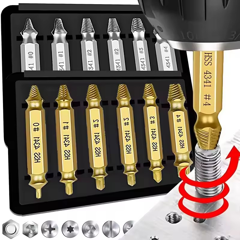 مجموعة أدوات استخراج البراغي ا - مراجعة Drill Bits وسعره